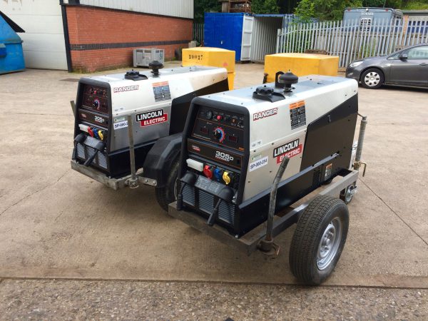 Lincoln Electric Ranger 305D diesel welder generators on road tow