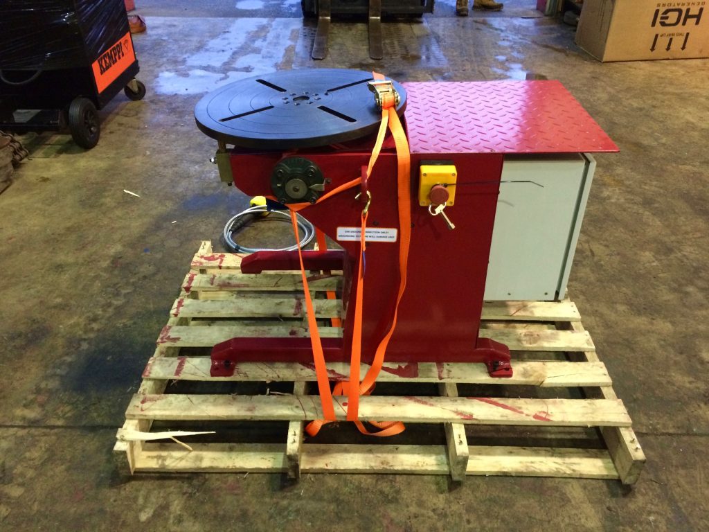 250kg capacity welding positioner fully motorised 110V with foot pedal