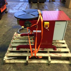 250kg capacity welding positioner fully motorised 110V with foot pedal and pendant control for hire-3