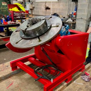 Hire fleet BODE 1.VP 2 tonne capacity welding positioner with 400mm 3-jaw chuck-3