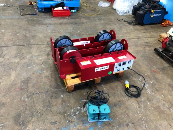 3000kg capacity powered pipe welding rotators 110V adjustable