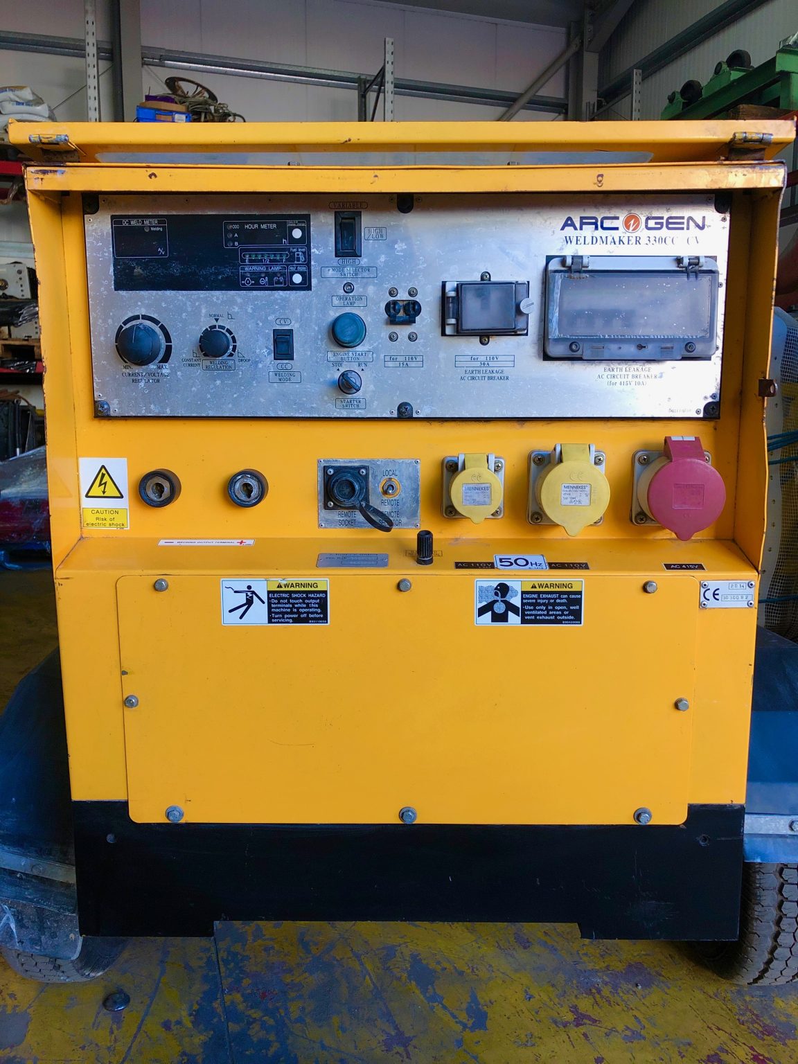 330amp Arc Gen Weldmaker 330 CC/CV Diesel Welder Generator road tow MMA