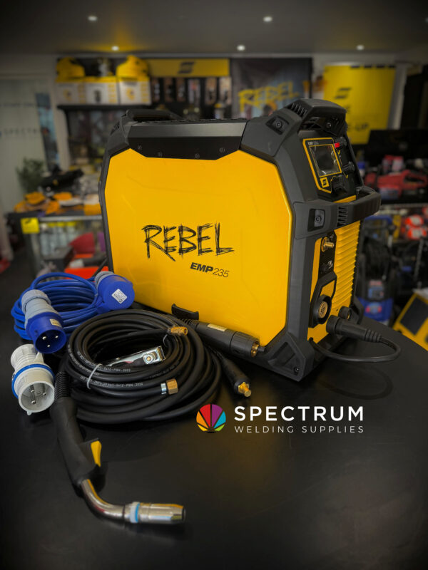 ESAB Rebel EMP 235ic air cooled MIG welder 240V