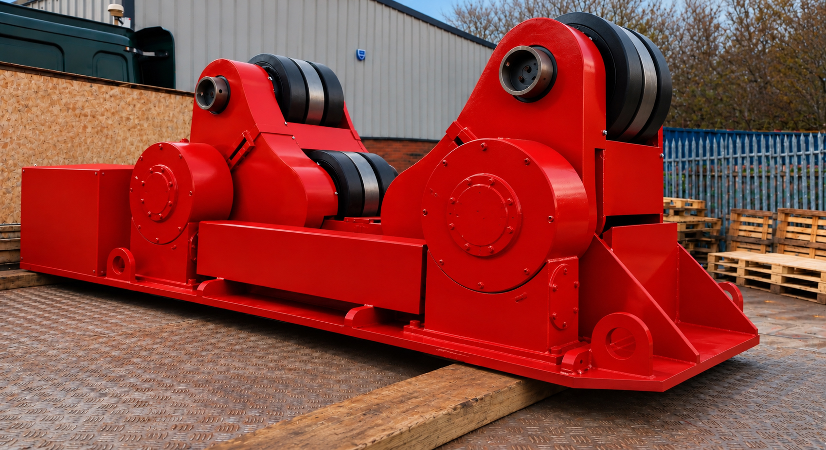 50 tonne self aligning welding rotators for hire