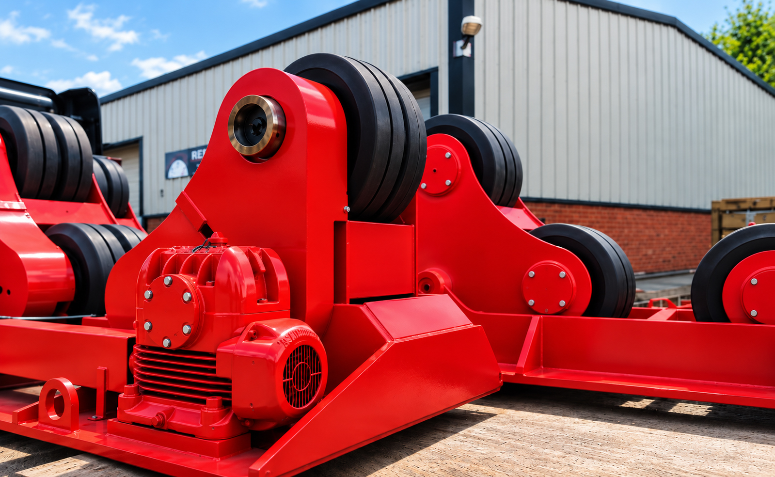 30 tonne self aligning welding rotators for hire