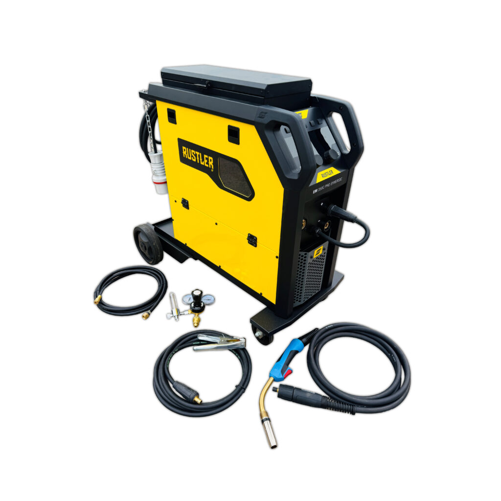 ESAB Rustler EM 350C Pro Synergic air cooled MIG welder