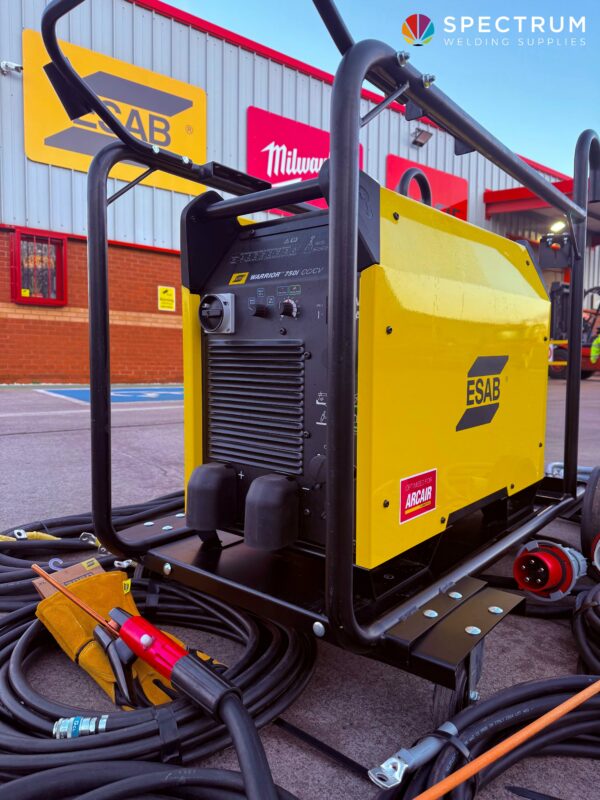 750amp ESAB Warrior 750 portable air arc gouging welder package for hire