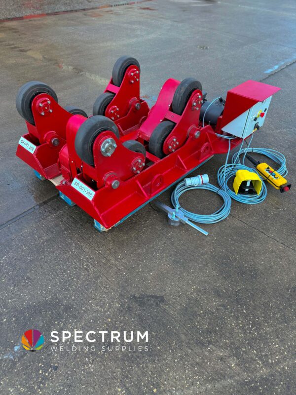 3 Tonne self-aligning pipe welding rotators for hire - Image 3