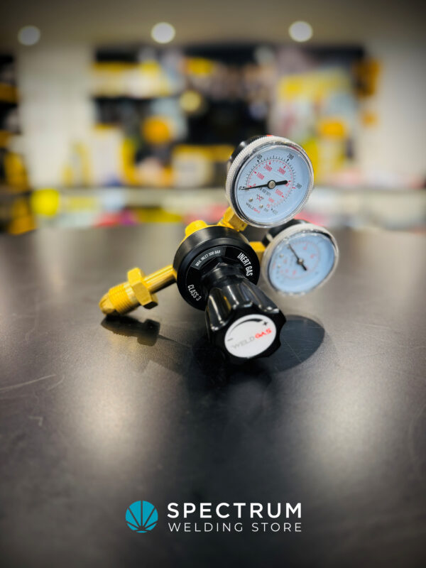 Argon regulator 10 bar single stage 2 gauge