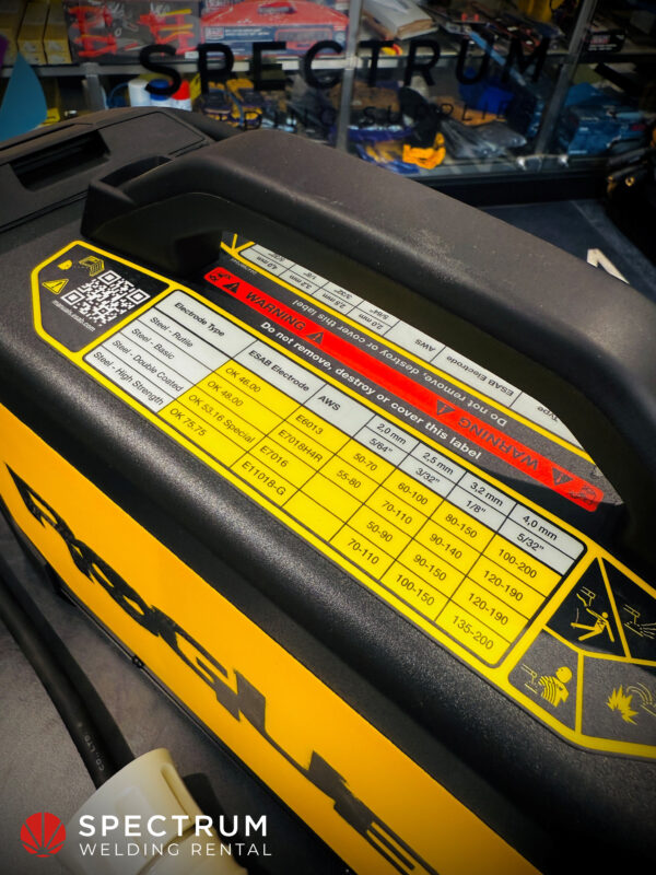 200amp ESAB Rogue ES 201iP PRO stick welder for hire - Image 4